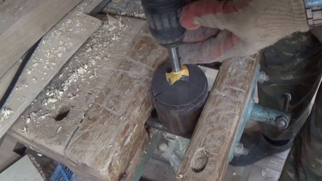 Wood & Bottle Lamp - First Lathe Project.Крутая бутылка светильник .Bottle lAMP смотреть онлайн