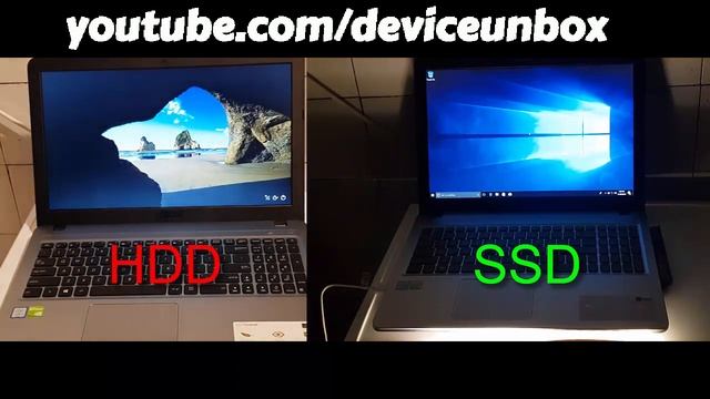 Asus x540u HDD vs SSD Speed смотреть онлайн