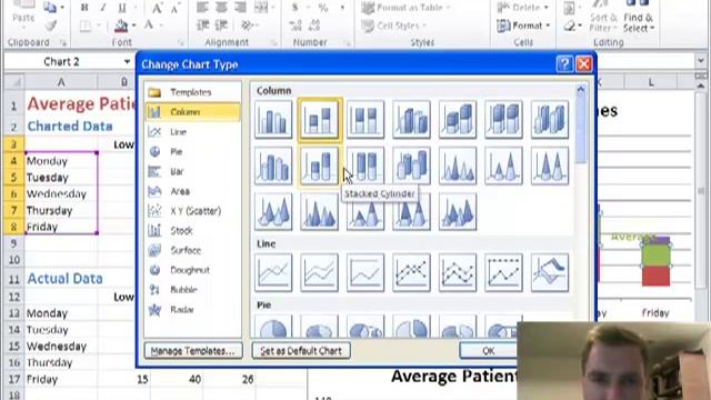 Excel Video 123 Multiple Chart Series Types смотреть онлайн