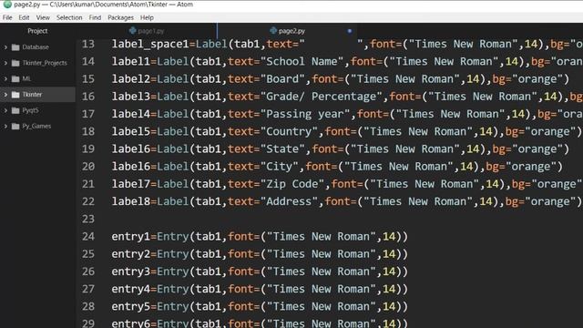Python GUI Development using tkinter-3-(contents for second tab) смотреть онлайн