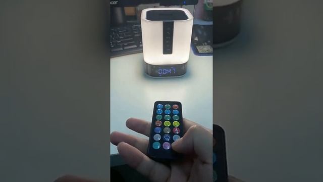 Умная Bluetooth колонка c генератором белого шума ночник часы с будильником, смотреть онлайн