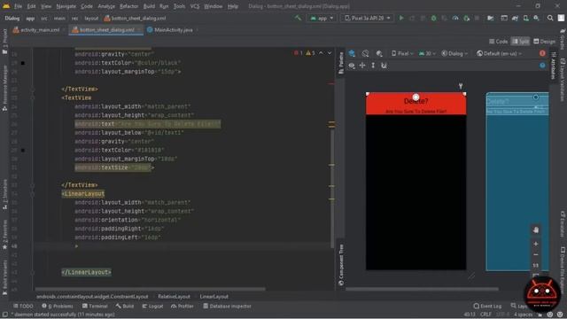 Bottom sheet Dialog | Android Studio | Customize | смотреть онлайн