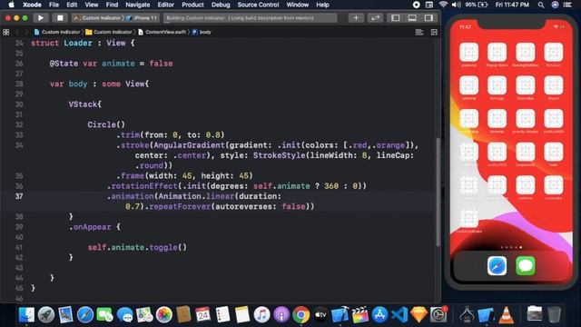 Spinner Using SwiftUI - Loading/Waiting Activity Indicator In SwiftUI - Custom Indicator In SwiftUI смотреть онлайн