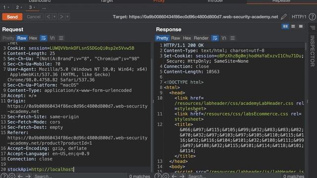 Server side request Forgery port swigger lab quick presentation смотреть онлайн