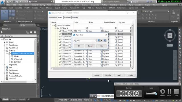 AUTOCAD CIVIL 3D 2016 REDES DE ALCANTARILLADO PARTE 3 смотреть онлайн