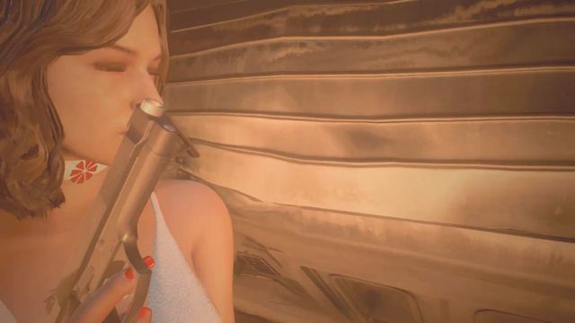 resident evil 3 ryona jill 29 white dress outfit mods zombie fight re3 remake video game смотреть онлайн