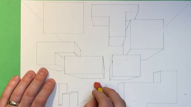 OPTICAL ILLUSION with ONE POINT PERSPECTIVE | How to draw one point perspective | draw 3D смотреть онлайн