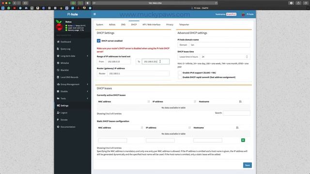 Pi Hole Portal - initial configuration смотреть онлайн