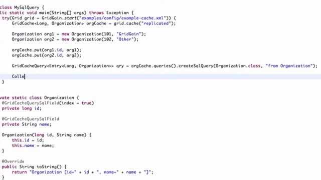 GridGain - SQL Queries смотреть онлайн