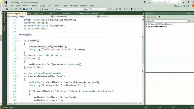 Unity Music Manager Tutorial смотреть онлайн