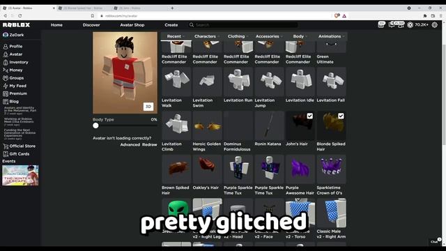 How To Make A FREE Glitchy Roblox Hair! (Avatar Trick) смотреть онлайн