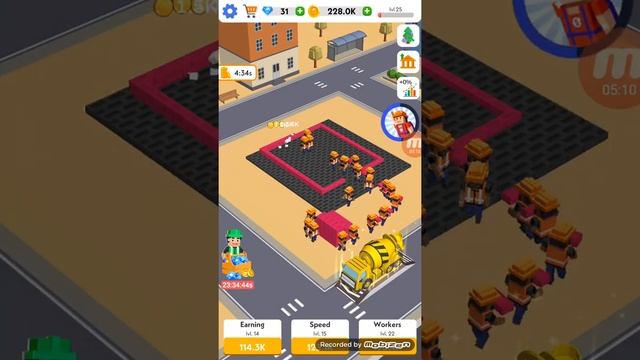 Построил по первый дом в Idle Construction 3D игра на телефон. смотреть онлайн