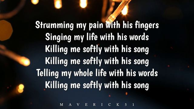 Killing Me Softly (LYRICS) by Roberta Flack ♪ смотреть онлайн