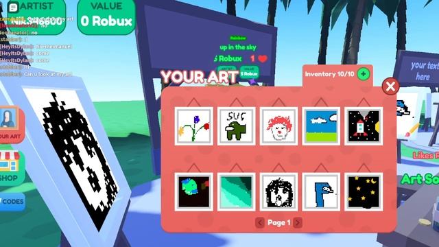 sticker roblox starving artists смотреть онлайн