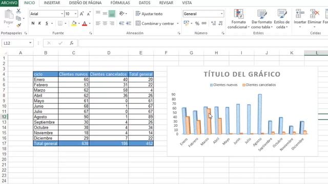 Como hacer un gráfico de barras en excel 2013, muy facil смотреть онлайн