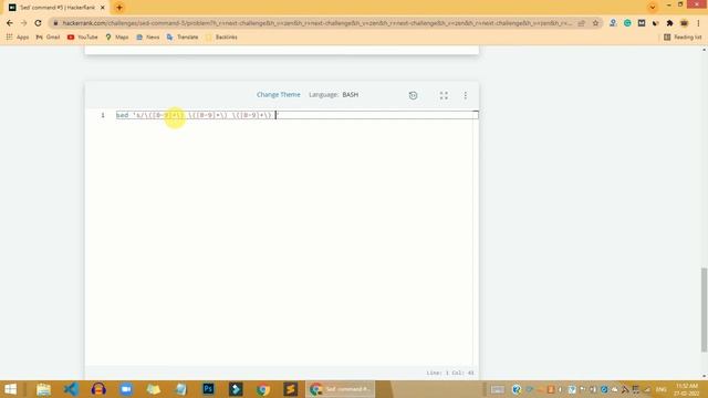 HackerRank Sed command #5 problem solution | Linux Shell problems solutions | Programmingoneonone смотреть онлайн
