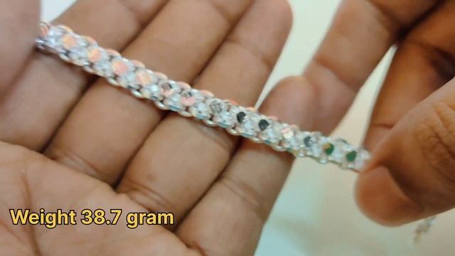 latest silver bracelet designs with weight and price @saijewellerssj16 смотреть онлайн