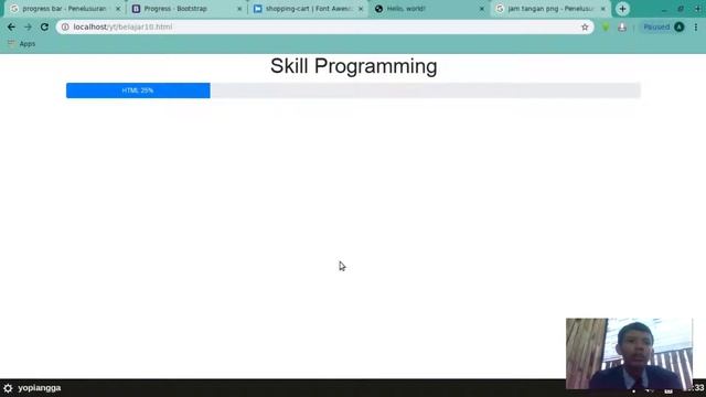 Belajar Membuat Website dengan Bootstrap 4 #11 Progress Bar смотреть онлайн