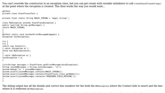 Salesforce: Get StackTrace in Custom Exception (3 Solutions!!) смотреть онлайн