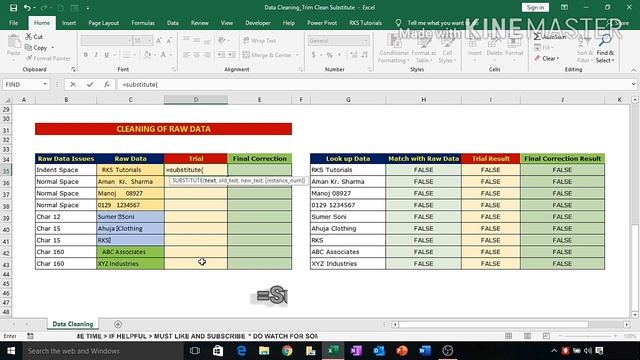 3. Data Cleaning | How to use Trim, Clean and Substitute Functions for data Cleaning & modification смотреть онлайн