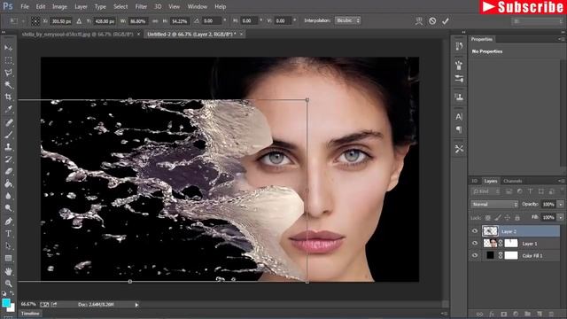 splash water effect in photoshop tutorial cc смотреть онлайн