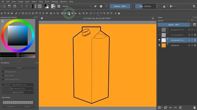 How to add color quickly in Krita using Colorize Mask - Part 1 смотреть онлайн