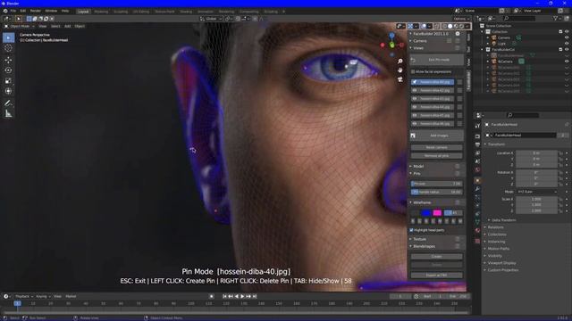 Голова и лицо В Blender 3.0 за 1 минуту в FaceBuilder | face builder смотреть онлайн