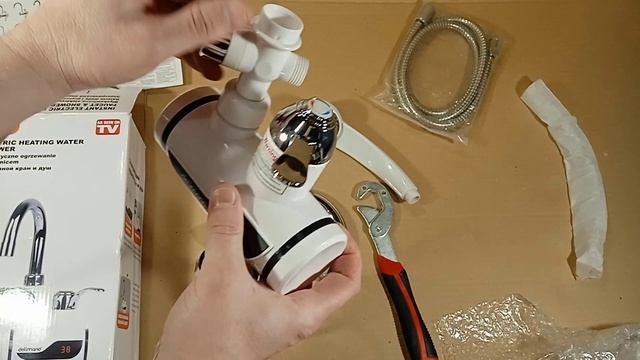 Распаковка и обзор проточного водонагревателя с краном и душем delimano смотреть онлайн