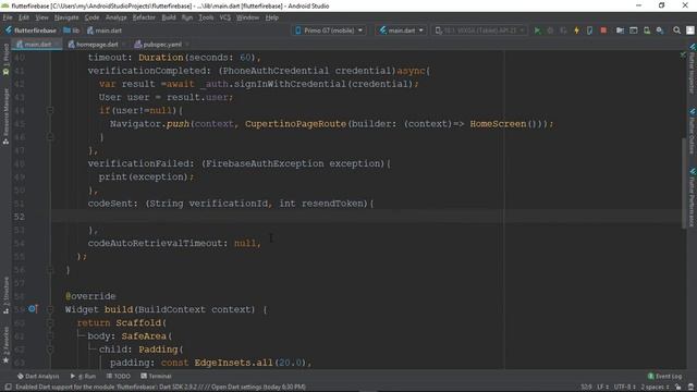 8. Flutter- Phone Authentication using firebase | flutter firebase bangla смотреть онлайн