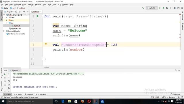 var and val keyword kotlin. Kotlin programming tutorial in hindi смотреть онлайн
