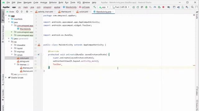 31 - Kişisel Toolbar Oluşturma | Android Studio Dersleri (2021) смотреть онлайн