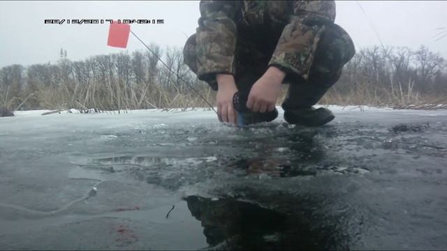 Ловля щуки на жерлицы. Отчет о рыбалке за 28/12/2017 Саратов. смотреть онлайн