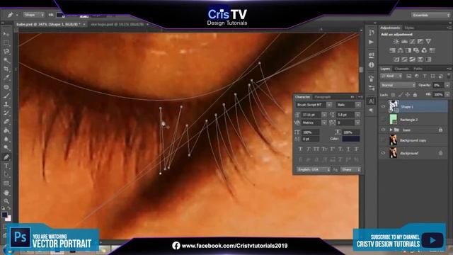 Episode 7 Adobe Photoshop Tutorials | Speed Vector Portrait смотреть онлайн