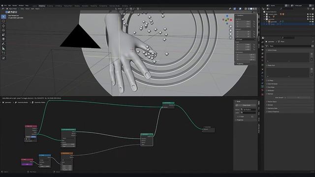 Blender Geometry Nodes, points on surface test смотреть онлайн