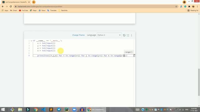 HackerRank List Comprehensions problem solution in Python | Python solutions | Programmingoneonone смотреть онлайн
