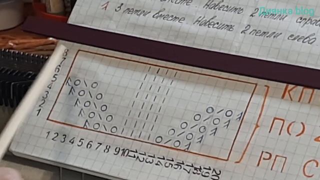Красивый ажурный узор 21/ Вязание на машине/Пошаговый МК смотреть онлайн