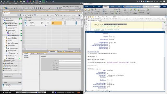 OPC UA Communication between a PLC and Matlab/Simulink смотреть онлайн