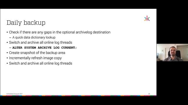 Ilmar Kerm: "Implementing incremental forever strategy for Oracle database backups" смотреть онлайн