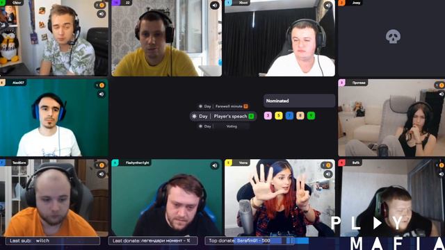 МАФИЯ СО СТРИМЕРАМИ | ТРЕТЬЯ ИГРА 10.09.20 (ФЛЕШ, ХВОСТ, 22, OLSIOR, ФАКЕР И ДР) смотреть онлайн