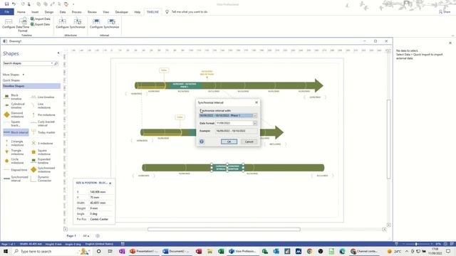 This video explains how to synchronise timeline blocks in Visio смотреть онлайн