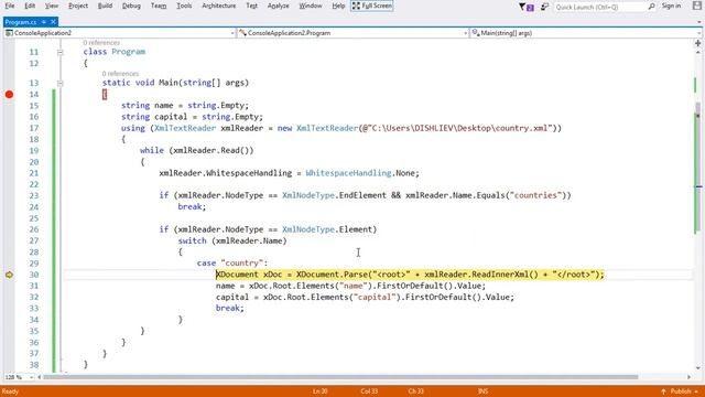 Read a XML File C#, Reading XML with XmlReader, Parse an XML file, read Data from Xml file in c# смотреть онлайн