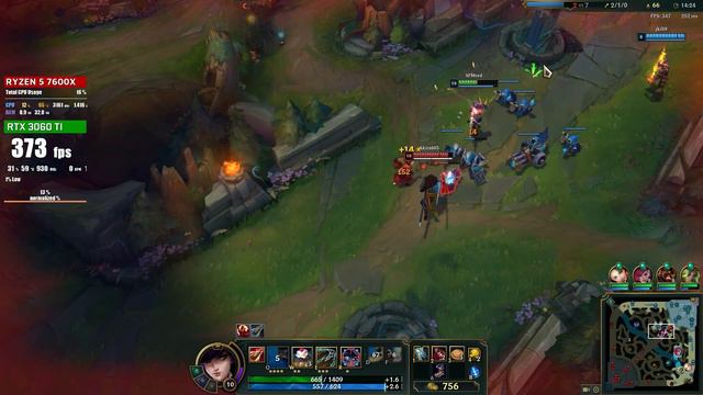 League of Legends : RTX 3060 Ti & Ryzen 5 7600X | Ultra Graphics 1080p смотреть онлайн