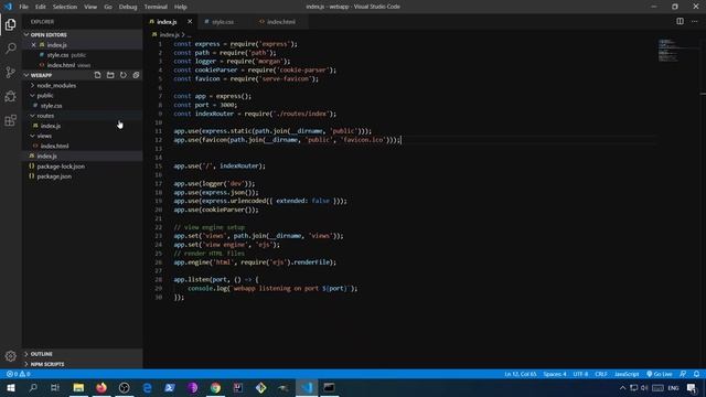 Node.js & Express.js : How to serve static files & favicon + Error handling смотреть онлайн