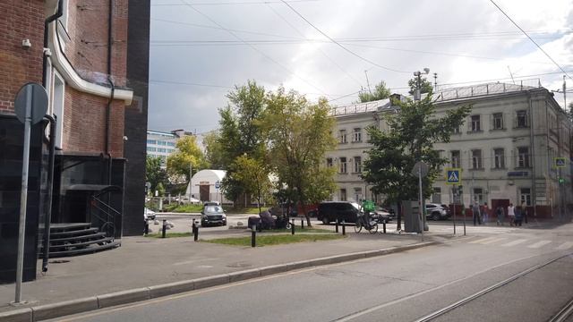 Б маршрут трамвая. 04.08.2021 год. Москва. смотреть онлайн