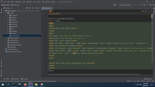 Uncaught error: Class 'Google_Client' not found смотреть онлайн