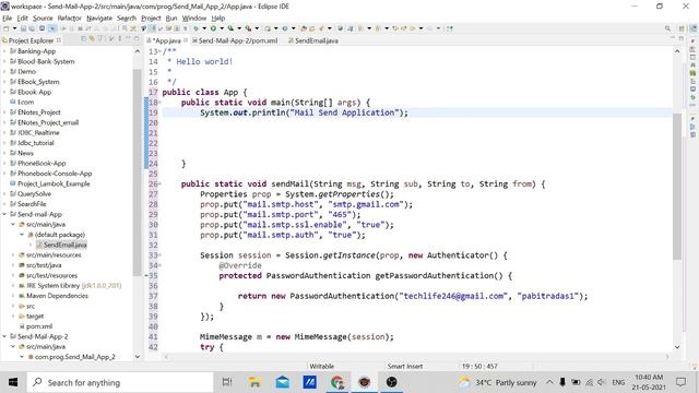 Send Email with Attachment using Java full tutorials || How To Send Email Using Java || Java Projec смотреть онлайн