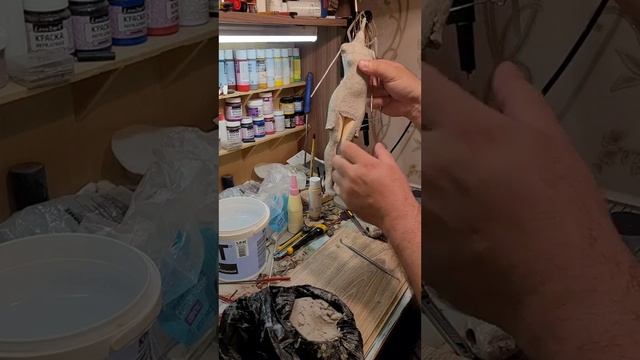 кукла из папье-маше, делаем платье из папье-маше смотреть онлайн