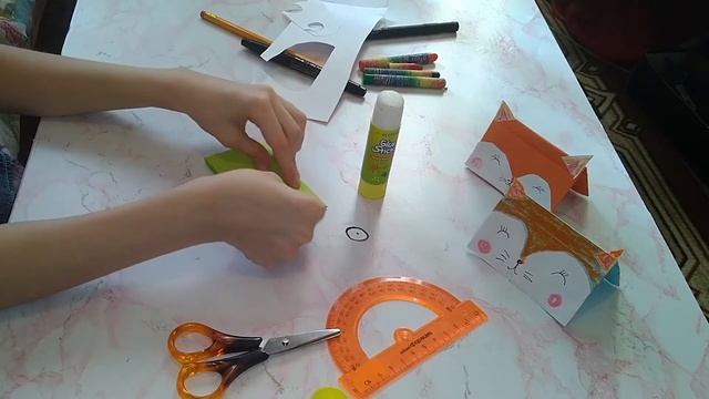 Оригами кошелек, в виде лягушки и лисенка смотреть онлайн