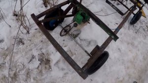 Самодельный багги, картинг c двигателем от триммера, мотокосы!