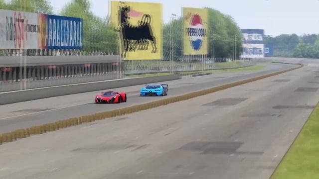 Bugatti Vision GT vs Ferrari F80 Concept at Monza Full Course смотреть онлайн